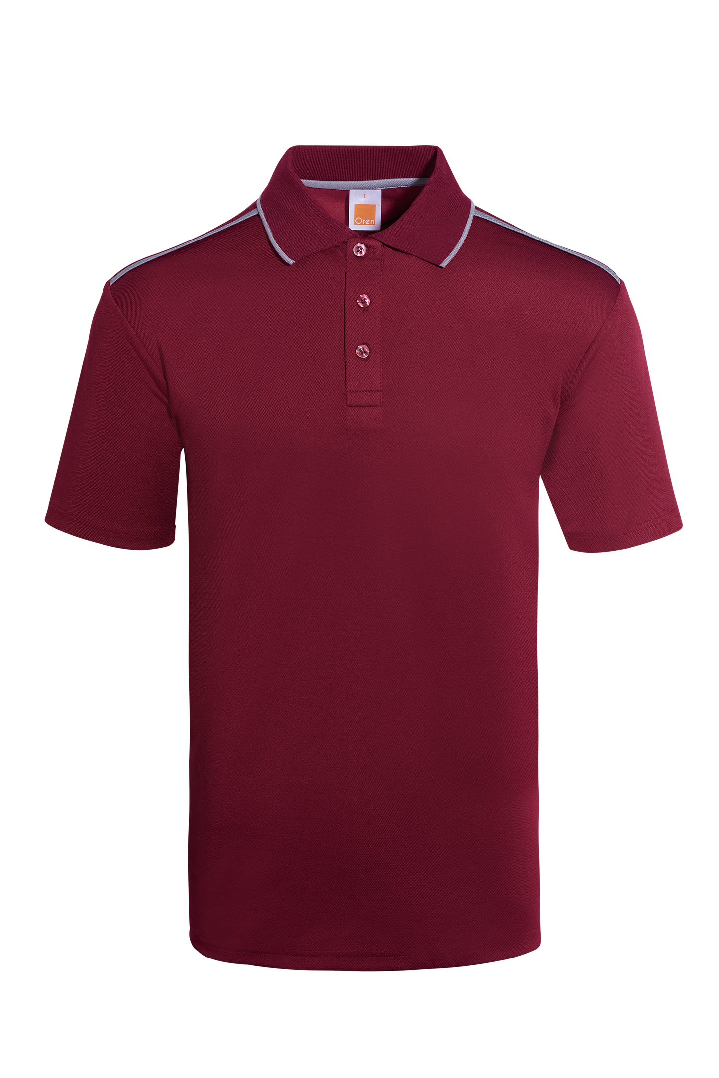 Aquila CVC Dry Polo - Maroon / Grey