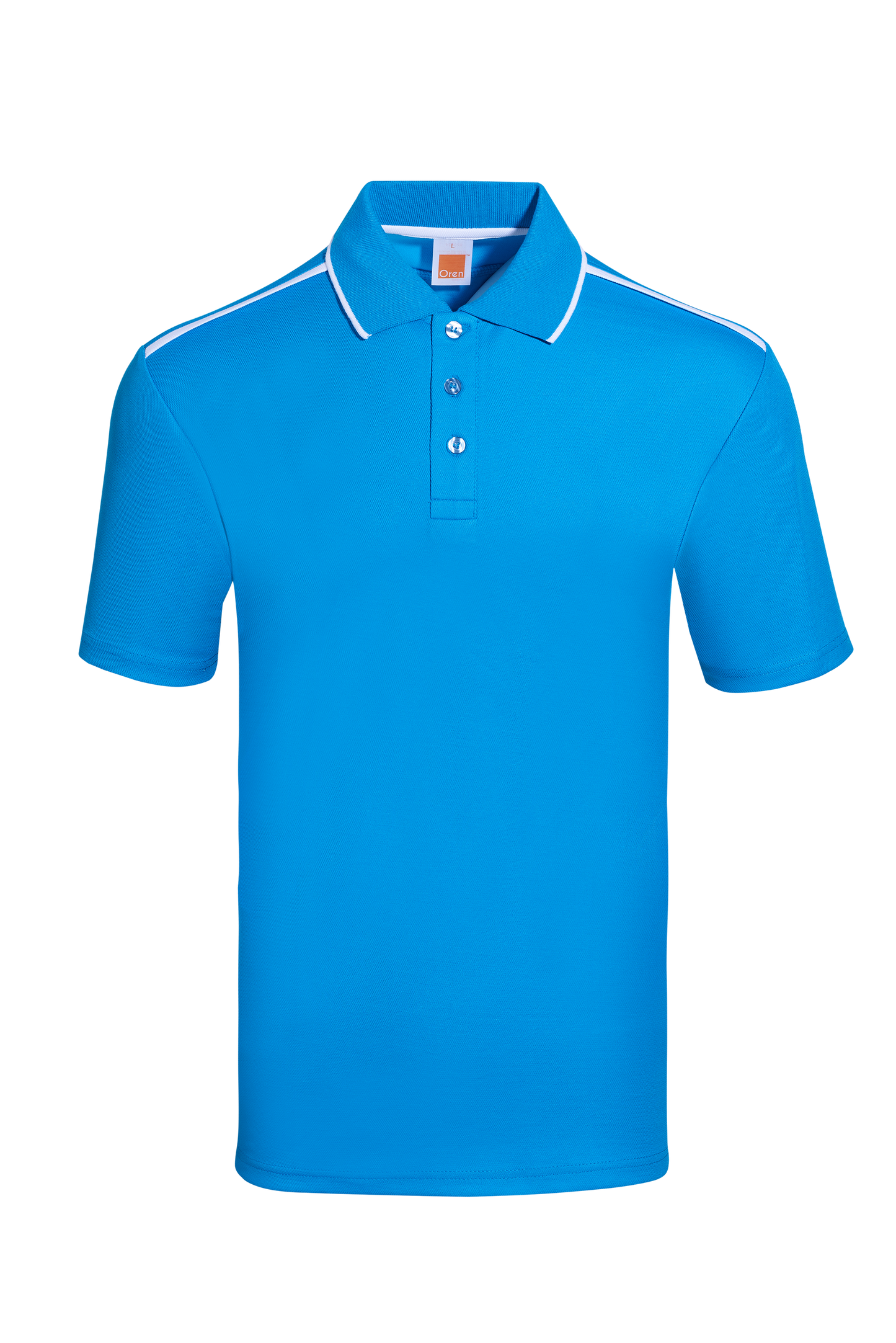 Aquila CVC Dry Polo - Sea Blue / White