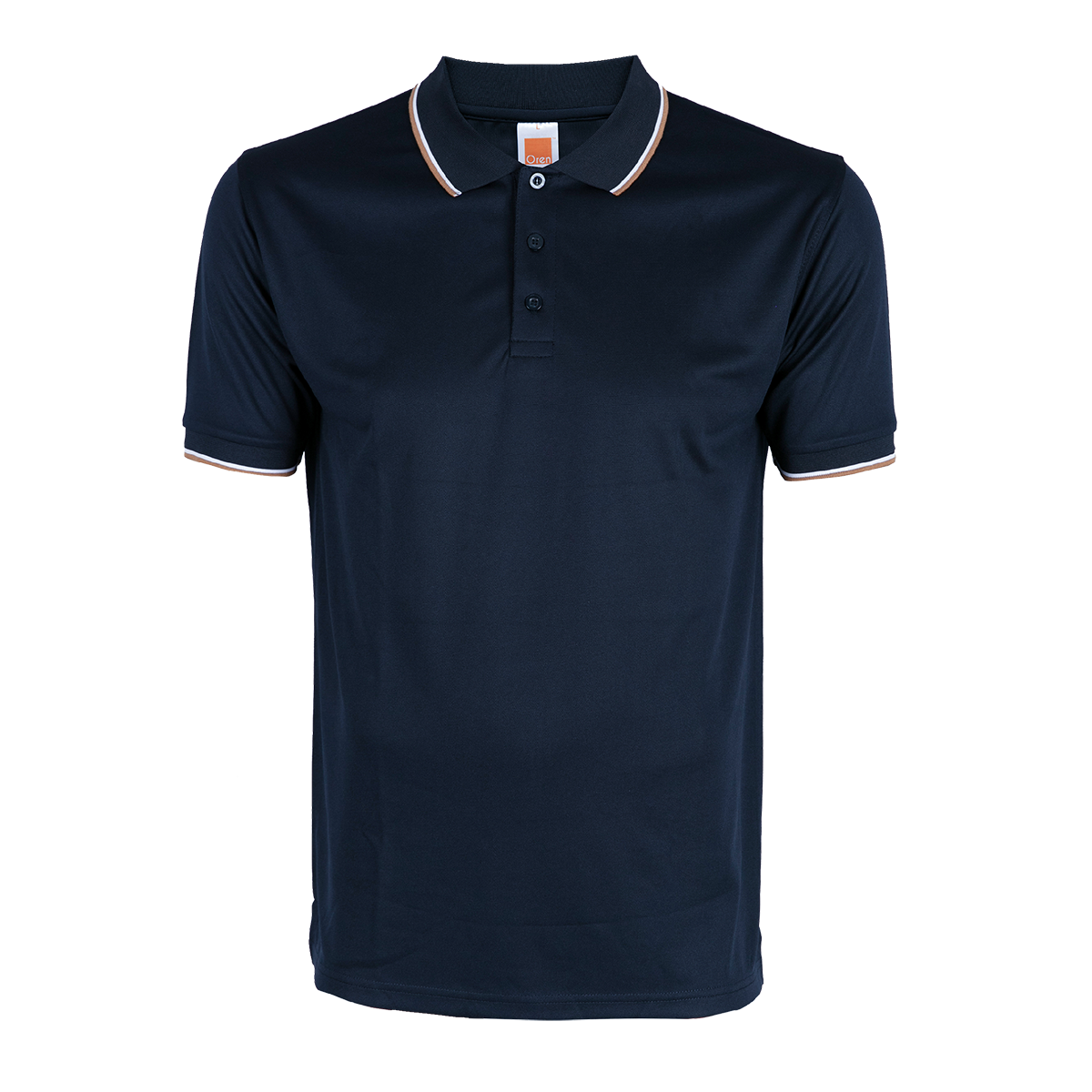 Taurus Microfibre Dry Polo - Navy / Brown / White