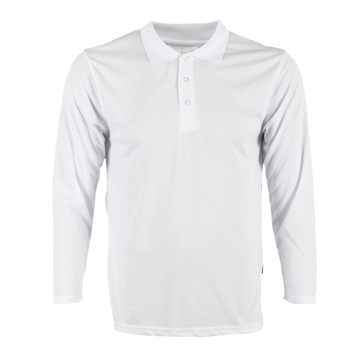 Nova Microfibre Long Sleeve Dry Polo - White
