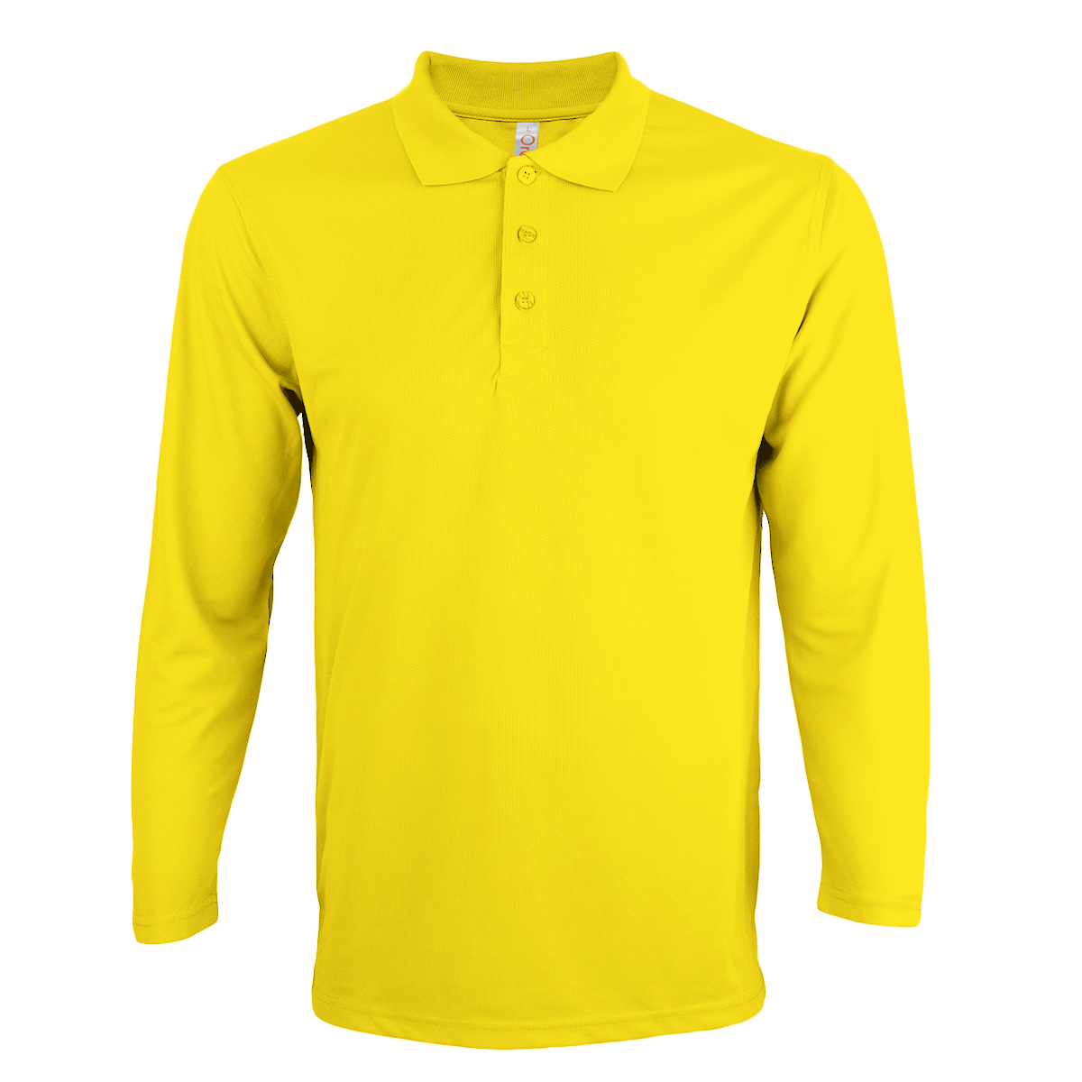 Nova Microfibre Long Sleeve Dry Polo - Yellow