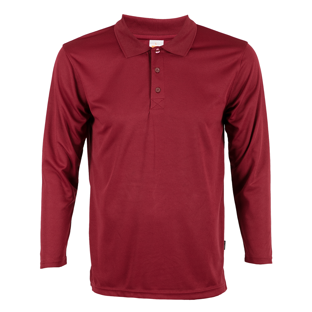 Nova Microfibre Long Sleeve Dry Polo - Maroon