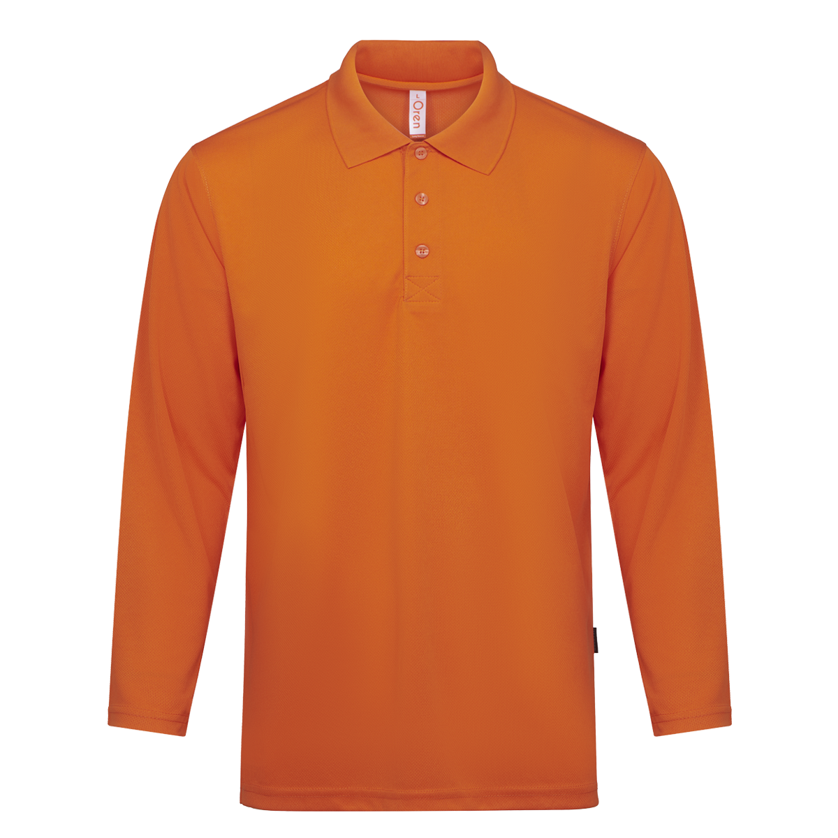Nova Microfibre Long Sleeve Dry Polo - Orange