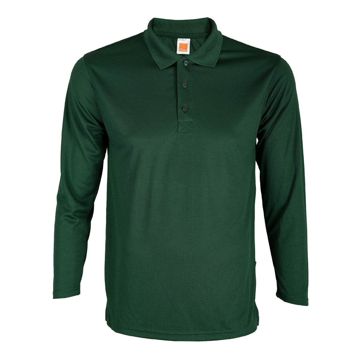 Nova Microfibre Long Sleeve Dry Polo - Forest Green