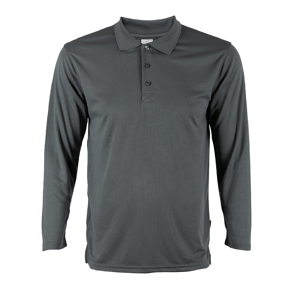 Nova Microfibre Long Sleeve Dry Polo - Dark Grey