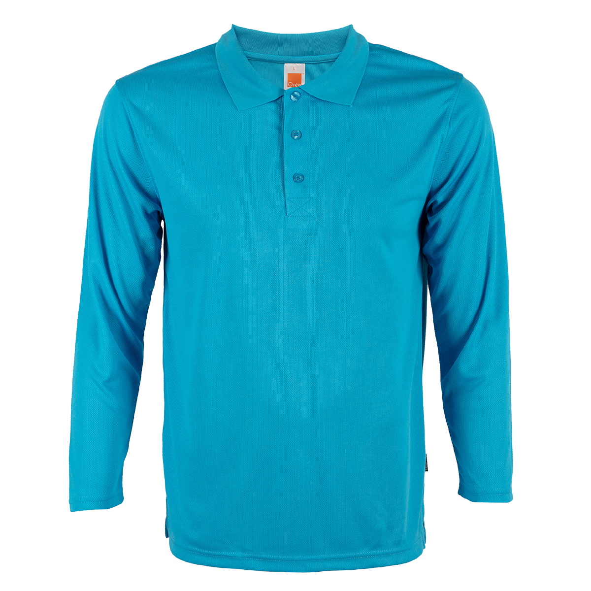 Nova Microfibre Long Sleeve Dry Polo - Sea Blue