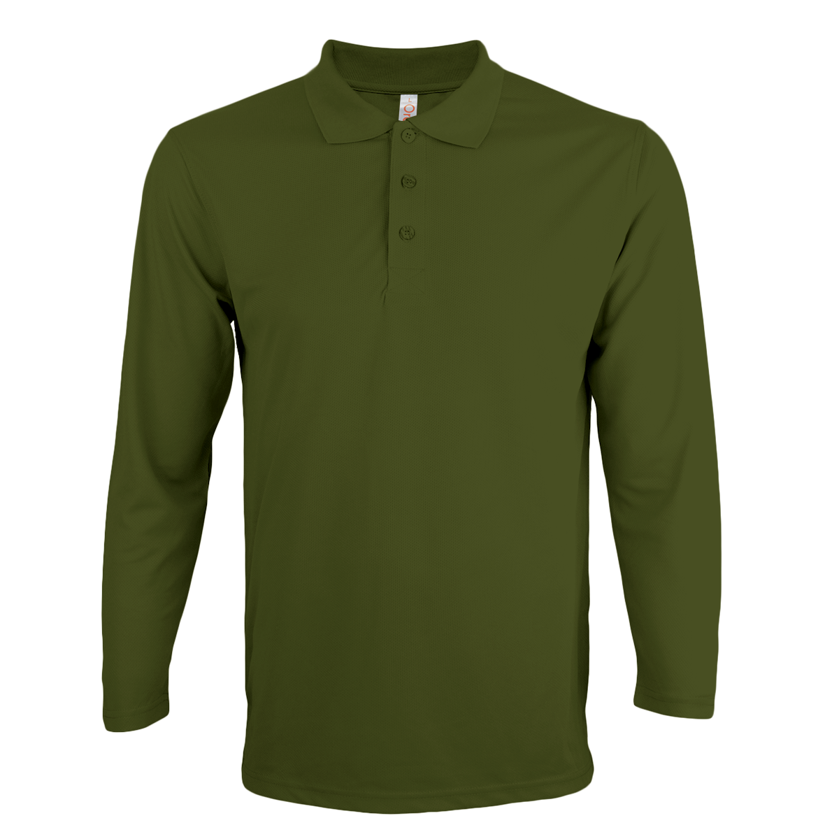 Nova Microfibre Long Sleeve Dry Polo - Olive