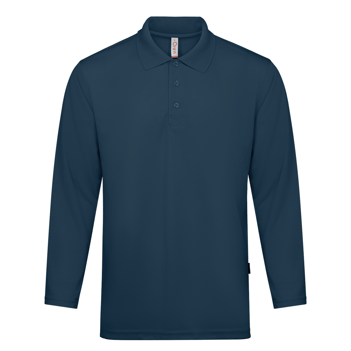 Nova Microfibre Long Sleeve Dry Polo - Slate Blue