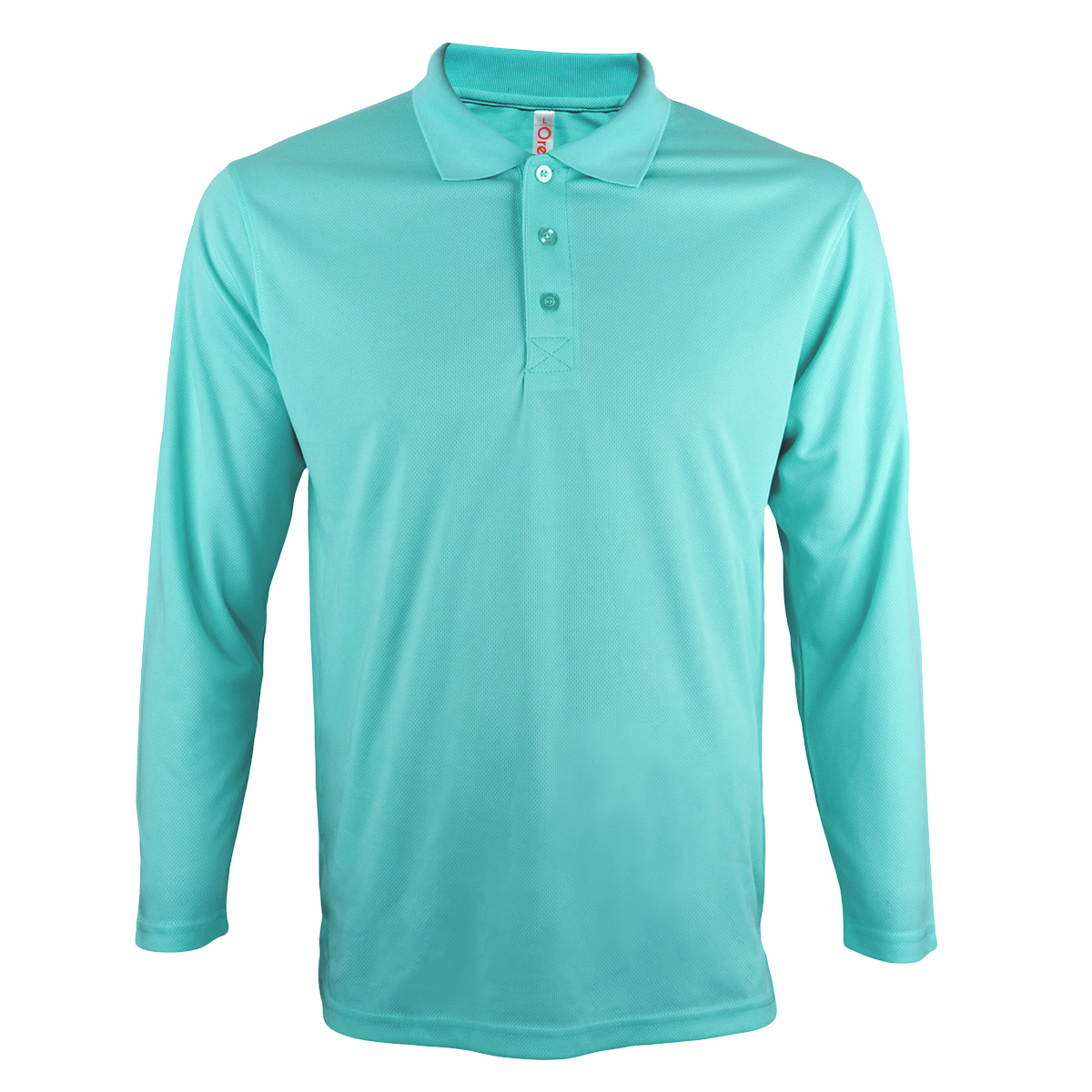 Nova Microfibre Long Sleeve Dry Polo - Tiffany Blue