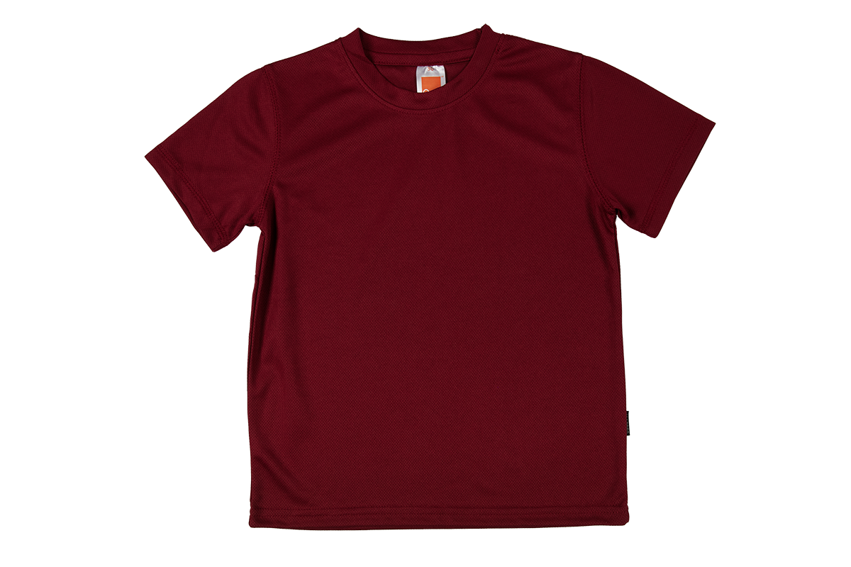 Nova Microfibre Dry Tee (Kids) - Maroon