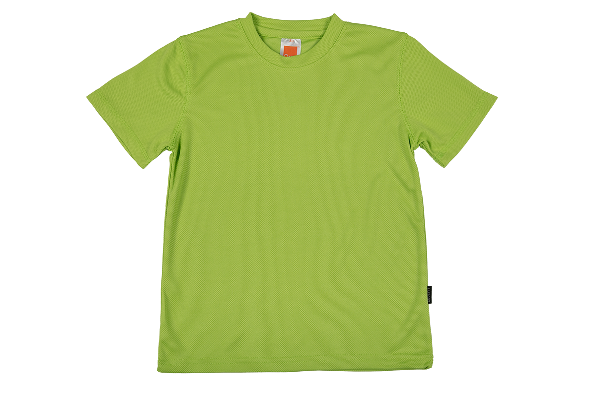 Nova Microfibre Dry Tee (Kids) - Lime Green