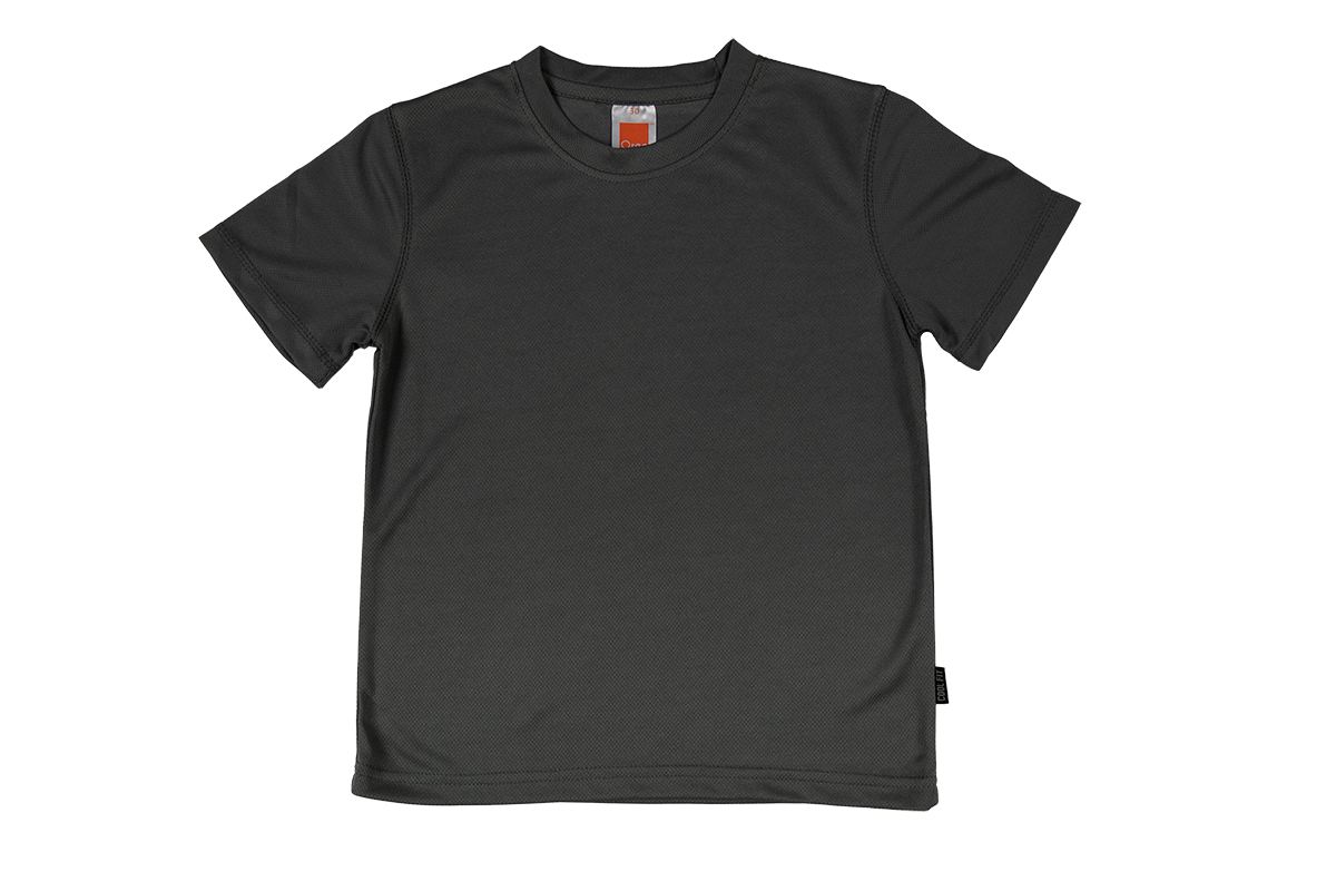 Nova Microfibre Dry Tee (Kids) - Dark Grey