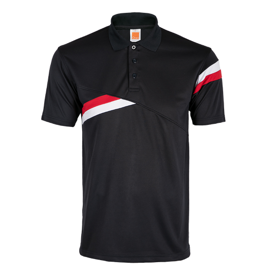 Gravity Microfibre Dry Polo - Navy / Red / White