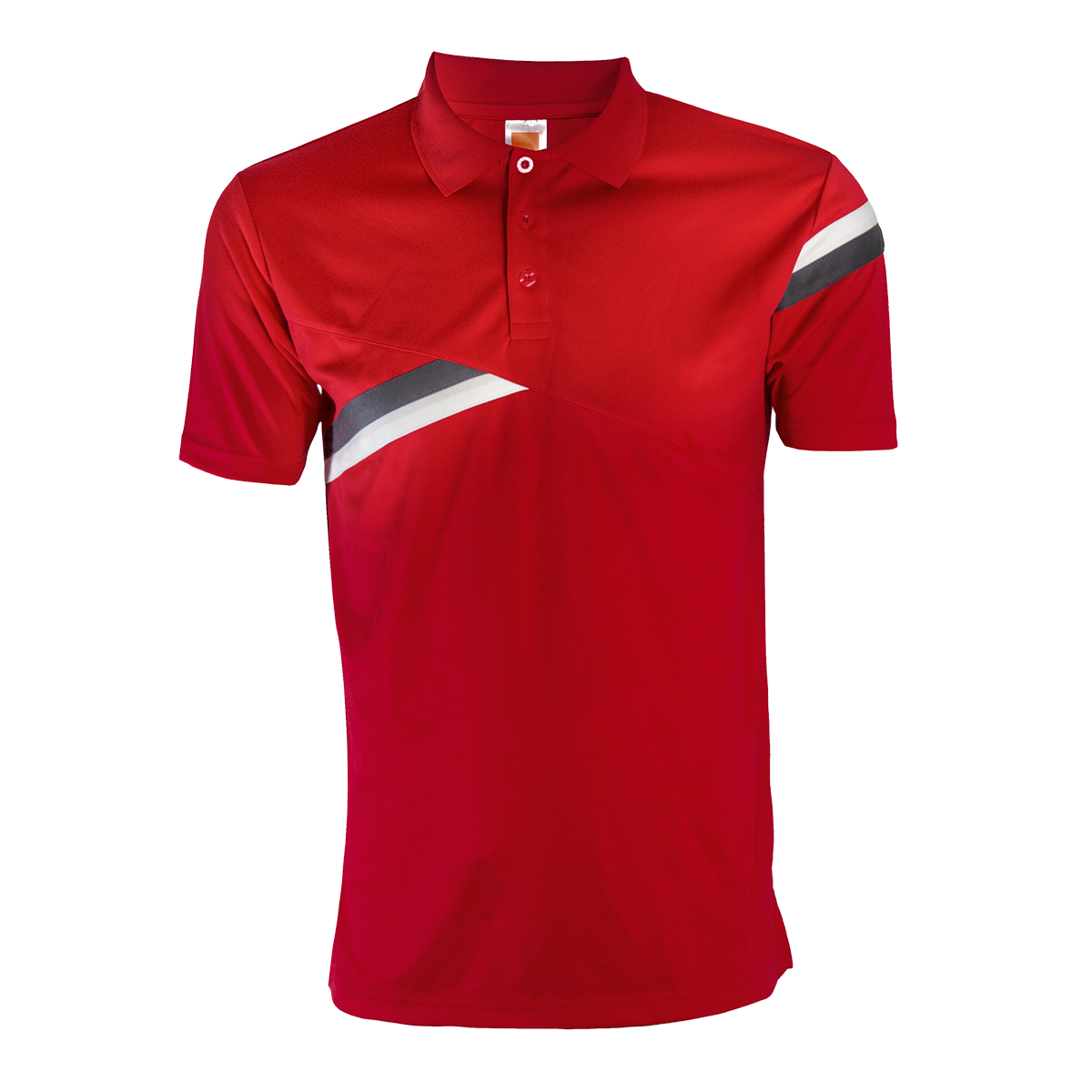 Gravity Microfibre Dry Polo - Red / Grey / White