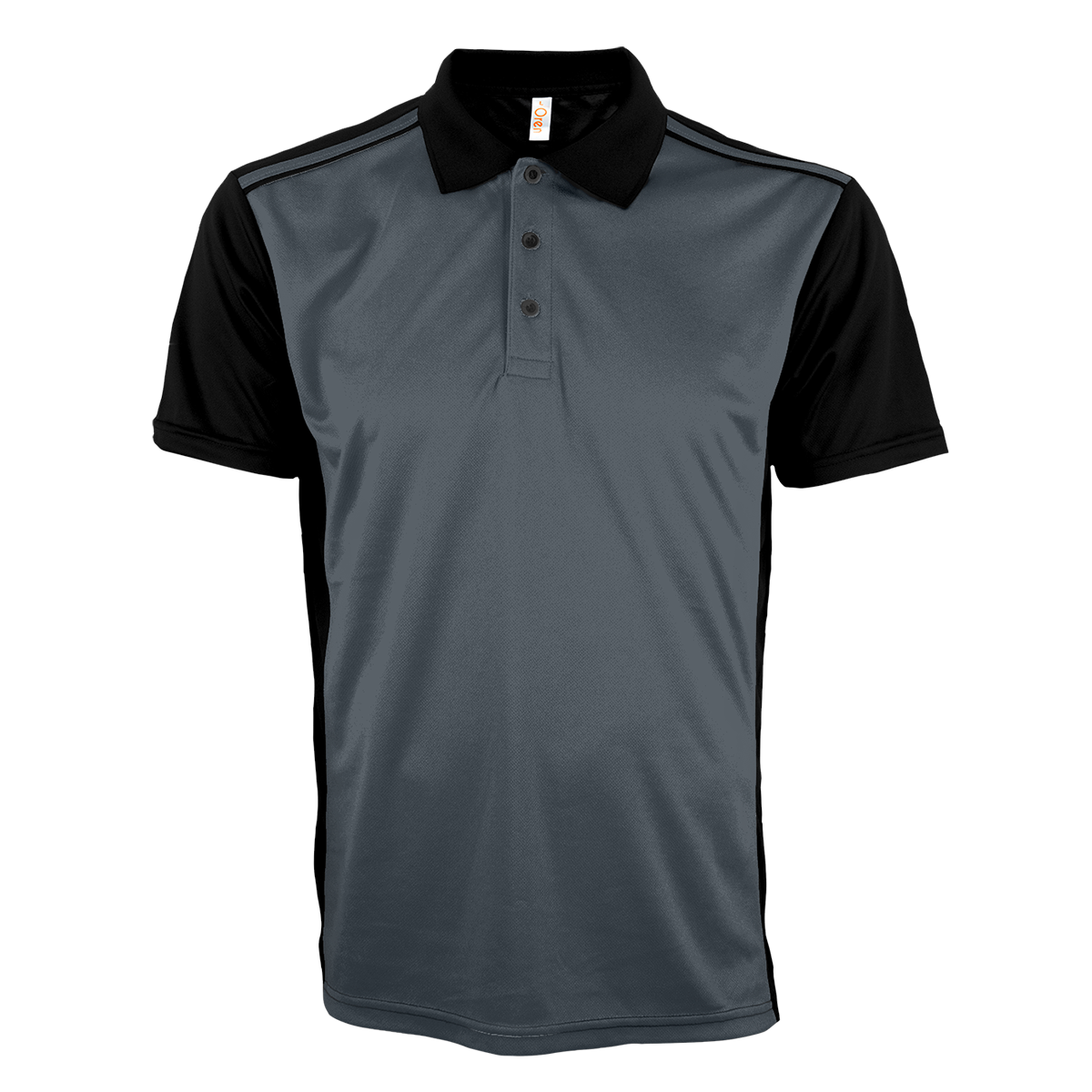 Antares Microfibre Dry Polo - Dark Grey / Black