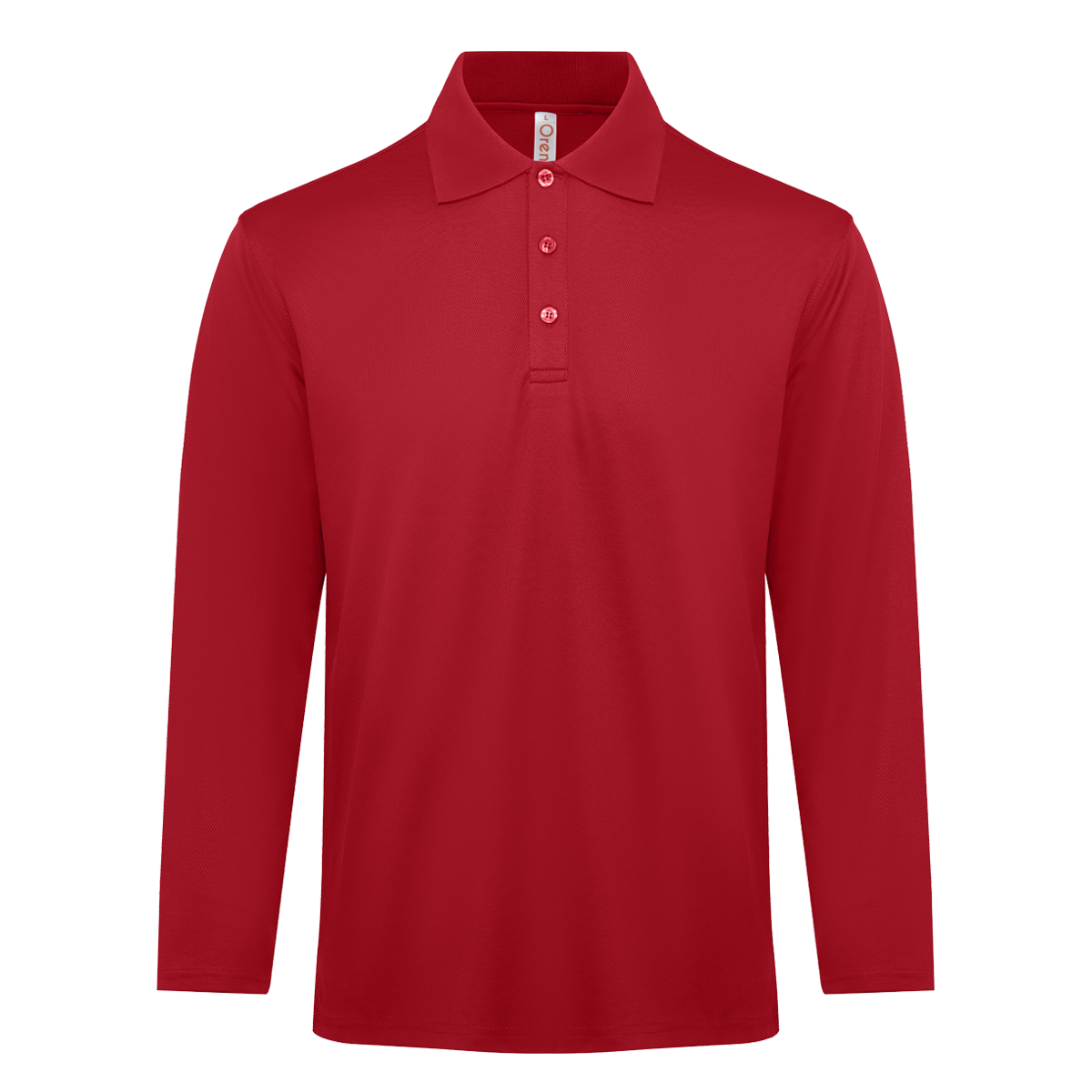 Helix CVC Long Sleeve Dry Polo - Red