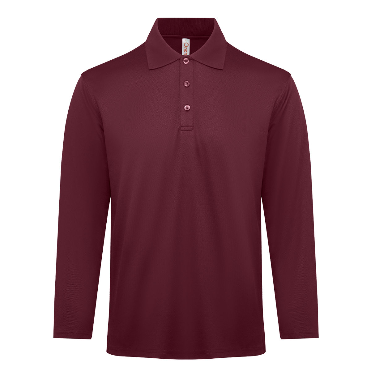 Helix CVC Long Sleeve Dry Polo - Maroon