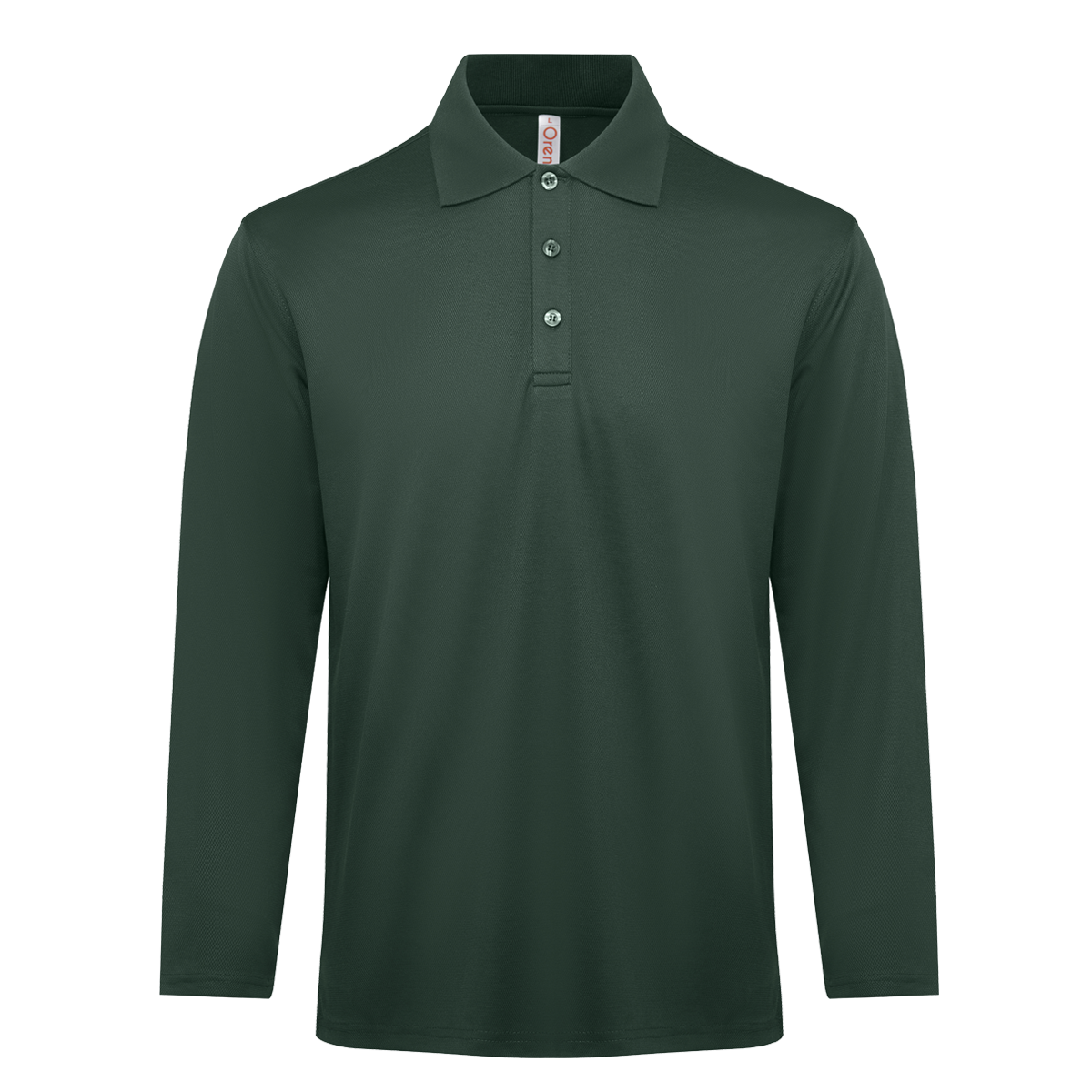 Helix CVC Long Sleeve Dry Polo - Forest Green