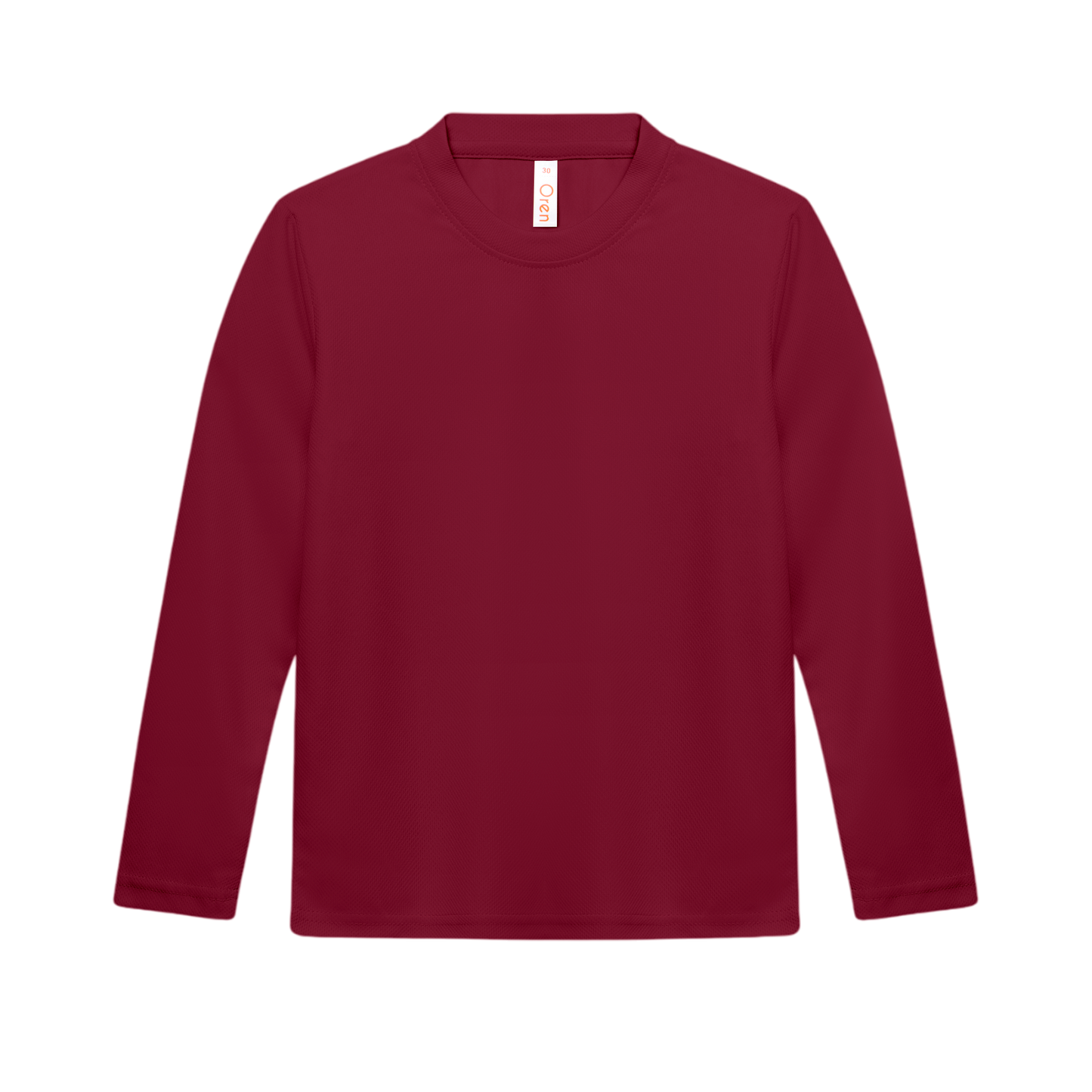 Nova Microfibre Long Sleeve Dry Tee (Kids) - Maroon