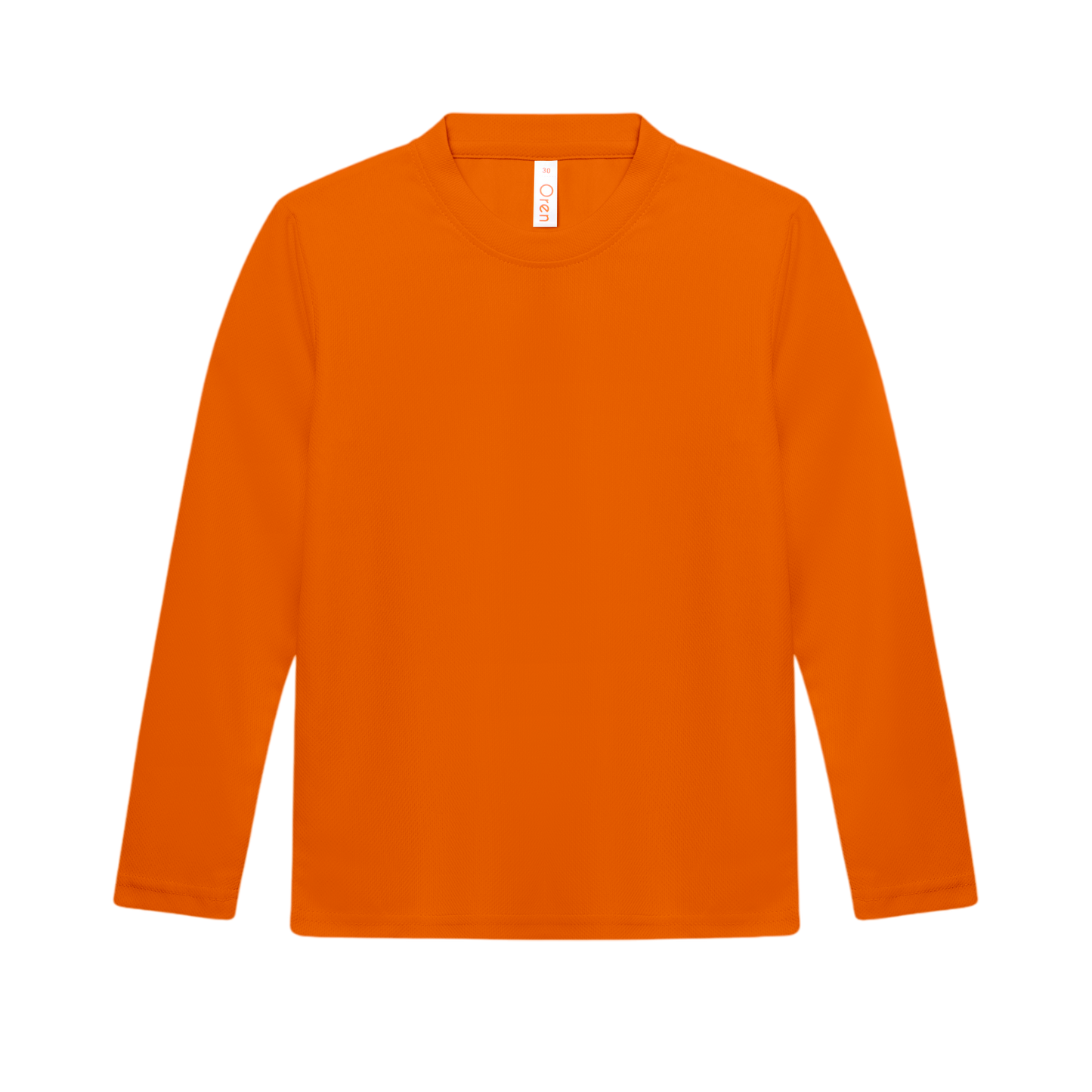 Nova Microfibre Long Sleeve Dry Tee (Kids) - Orange