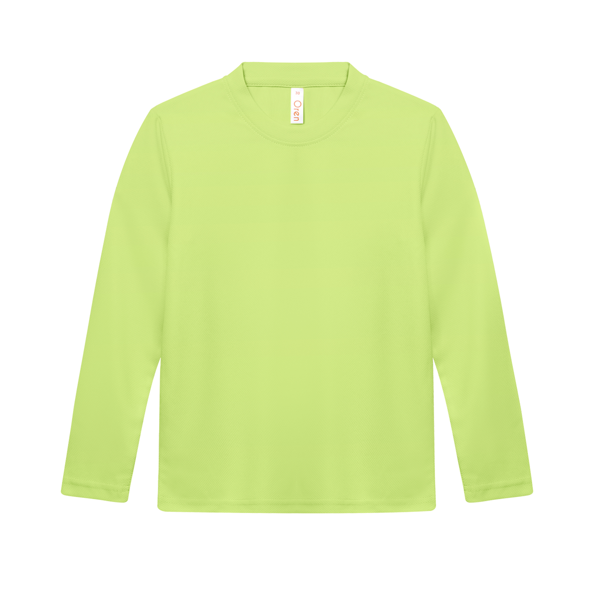Nova Microfibre Long Sleeve Dry Tee (Kids) - Lime Green