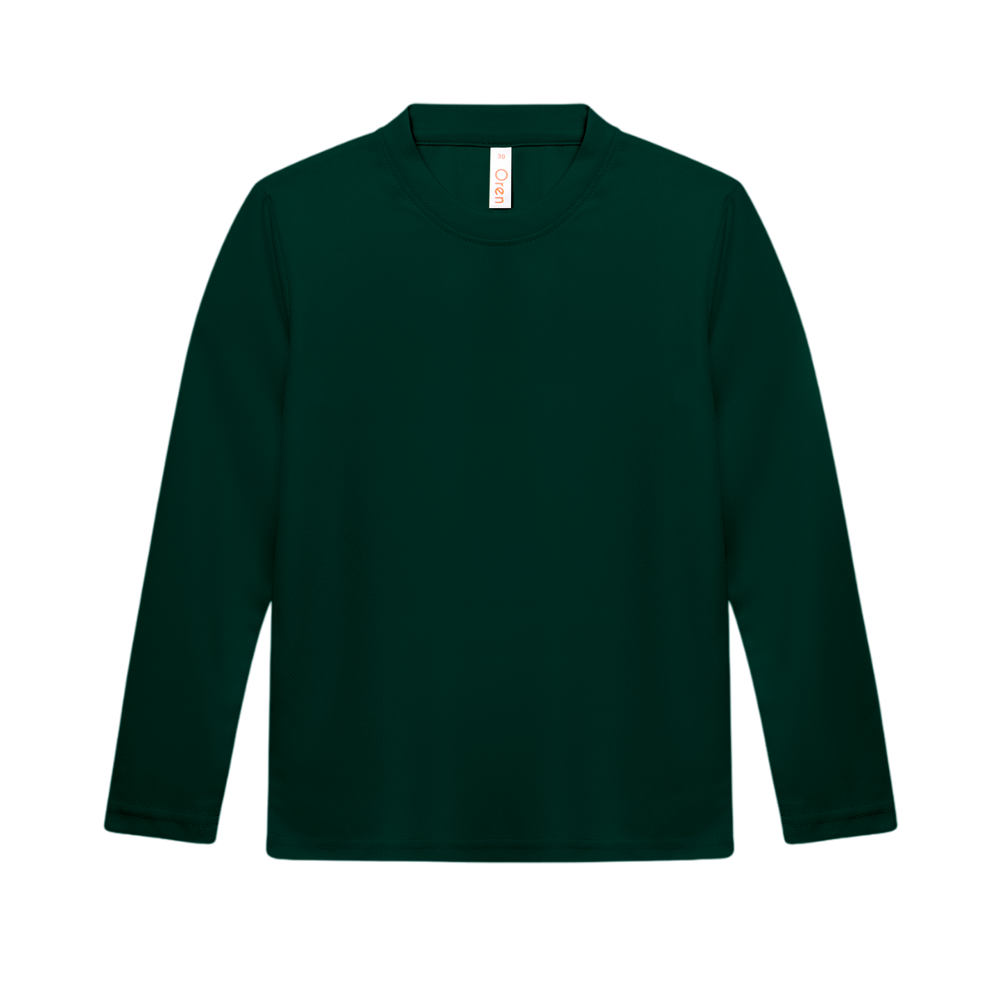 Nova Microfibre Long Sleeve Dry Tee (Kids) - Forest Green