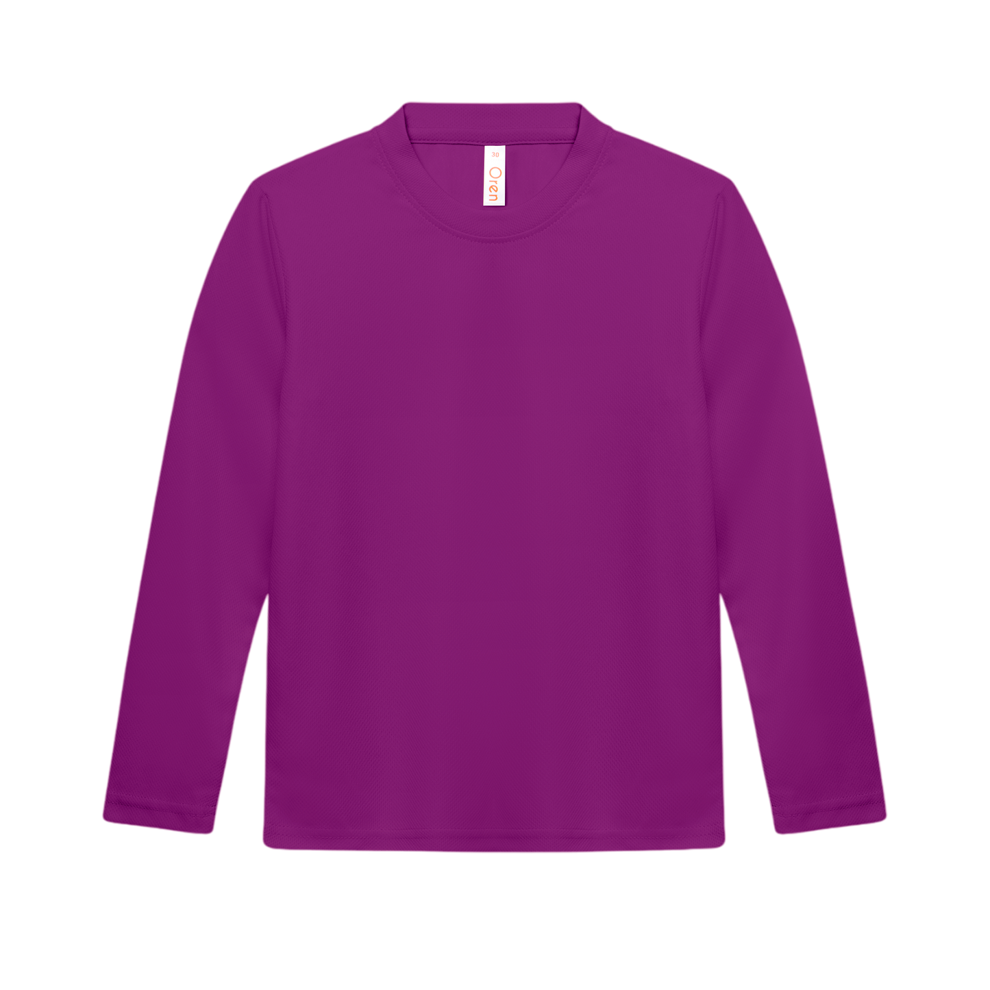 Nova Microfibre Long Sleeve Dry Tee (Kids) - Dark Purple