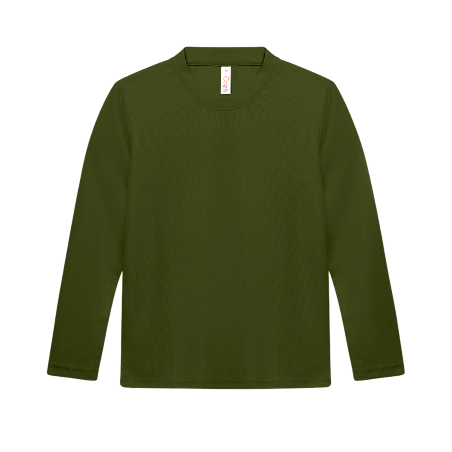 Nova Microfibre Long Sleeve Dry Tee (Kids) - Olive