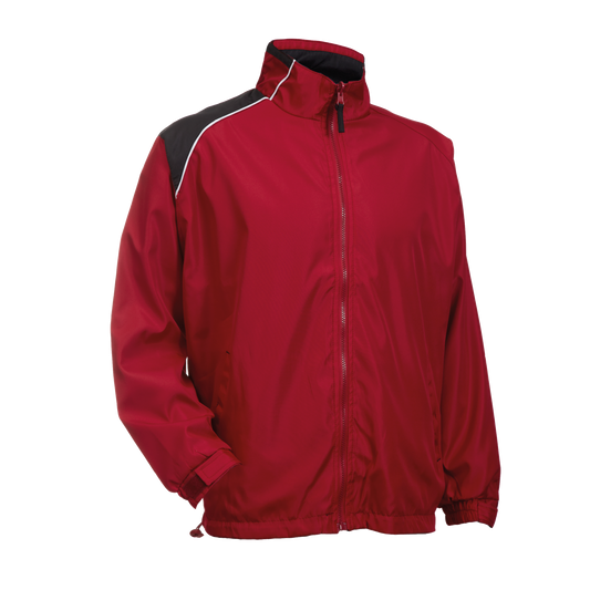 Reversible windbreaker outerwear with adjustable hood and lightweight fabric, featuring a stylish design in neutral colors.