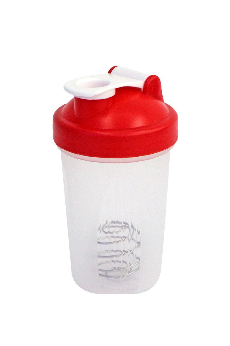 Eco-friendly reusable shaker bottle made from BPA-free plastic with a mixer