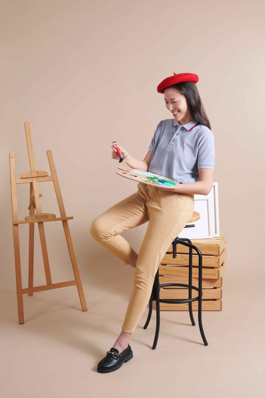 Honeycomb Colour Block Polo Shirt - gallery 1