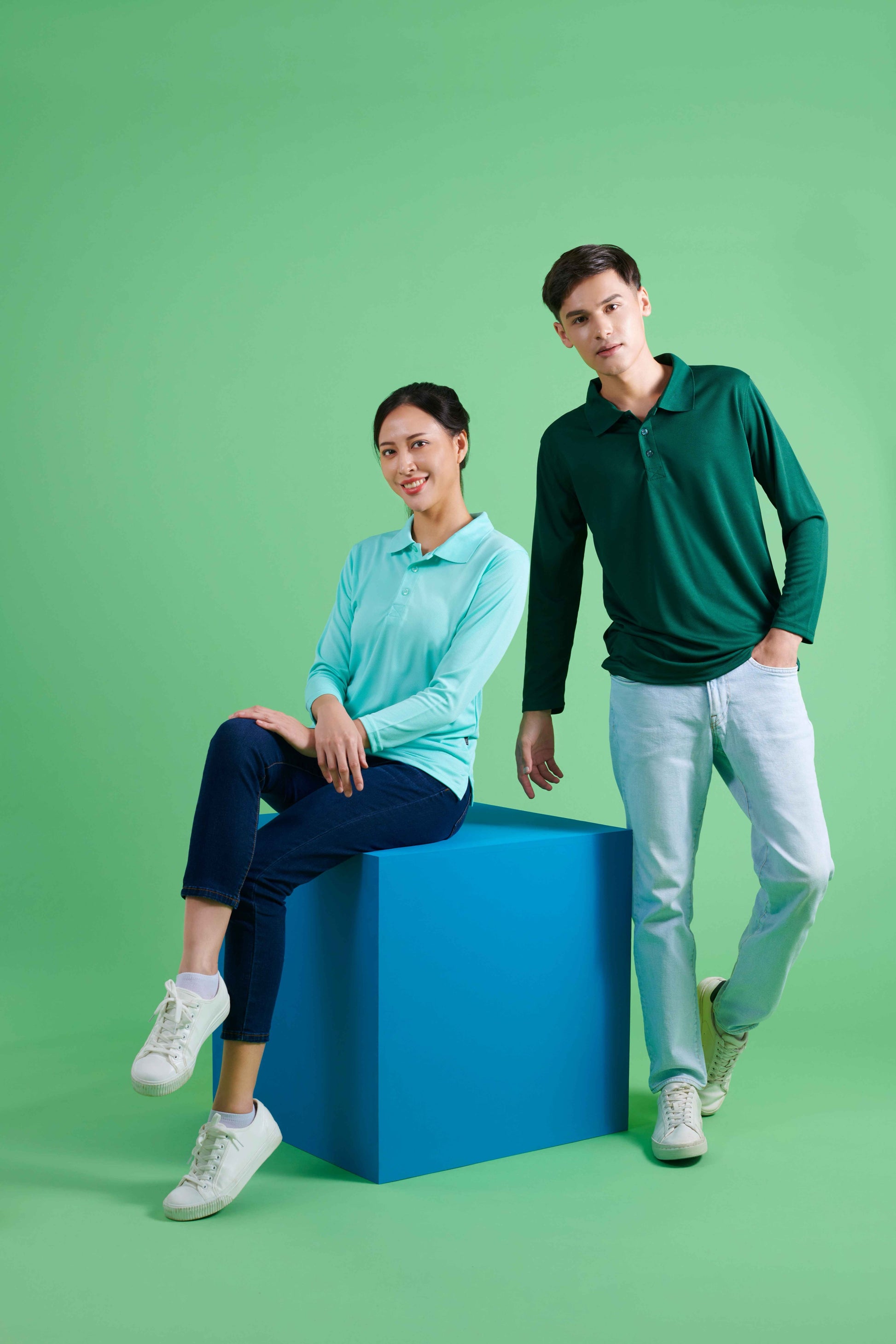 Nova Microfibre Long Sleeve Dry Polo - gallery 1
