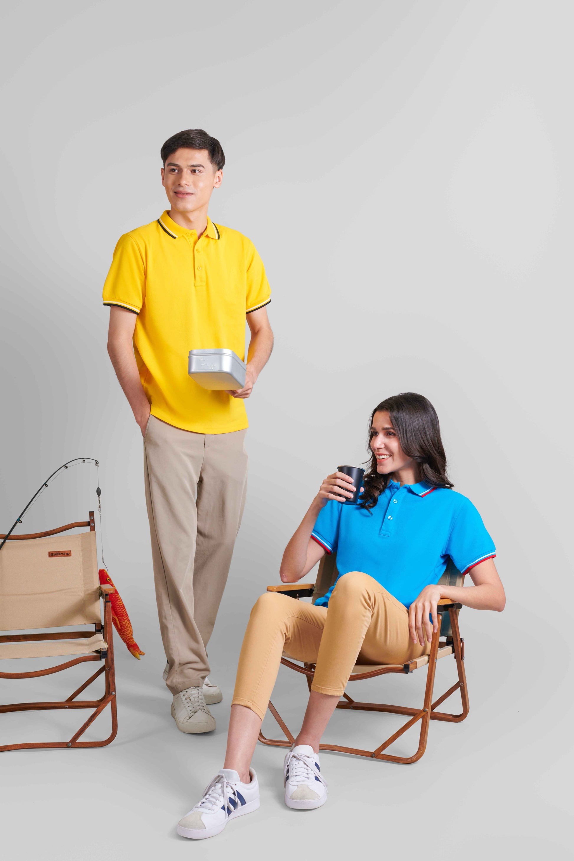 Honeycomb Tipped Collar Polo Shirt - gallery 1