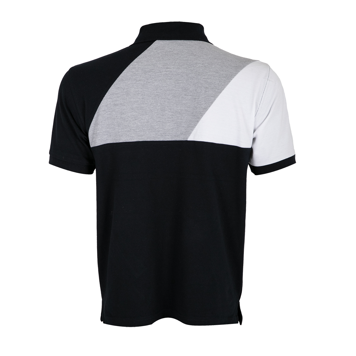 Honeycomb Cut & Sew Colour Block Polo Shirt (Premium) - gallery 2