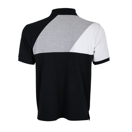 Honeycomb Cut & Sew Colour Block Polo Shirt (Premium) - gallery 2