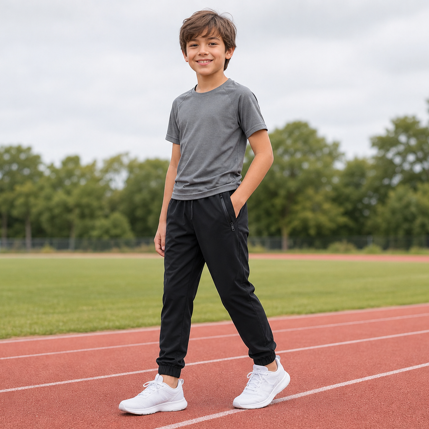 Kids Waterproof Sports Long Pants - lifestyle