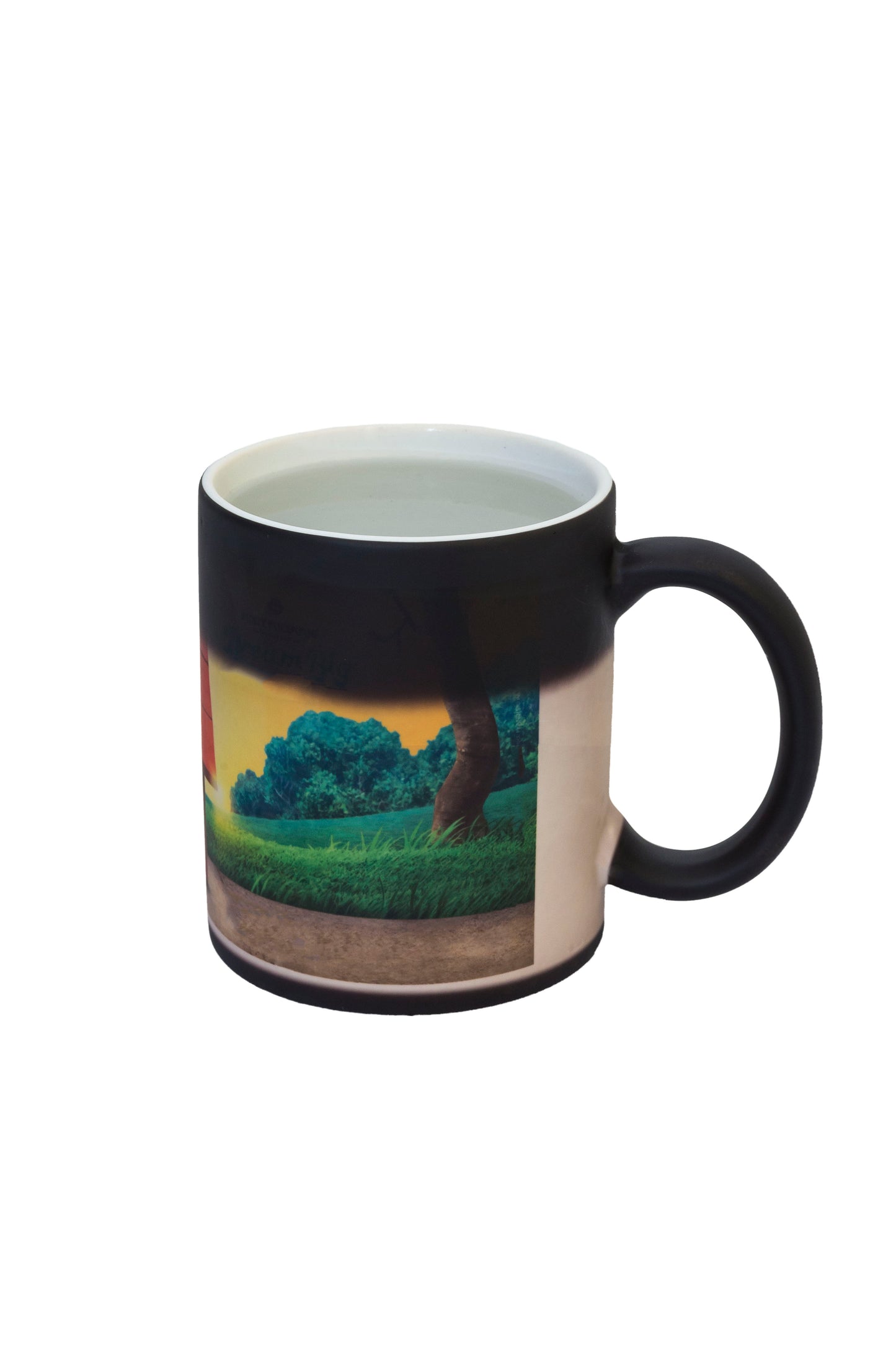 Personalized color changing mug with a custom design option