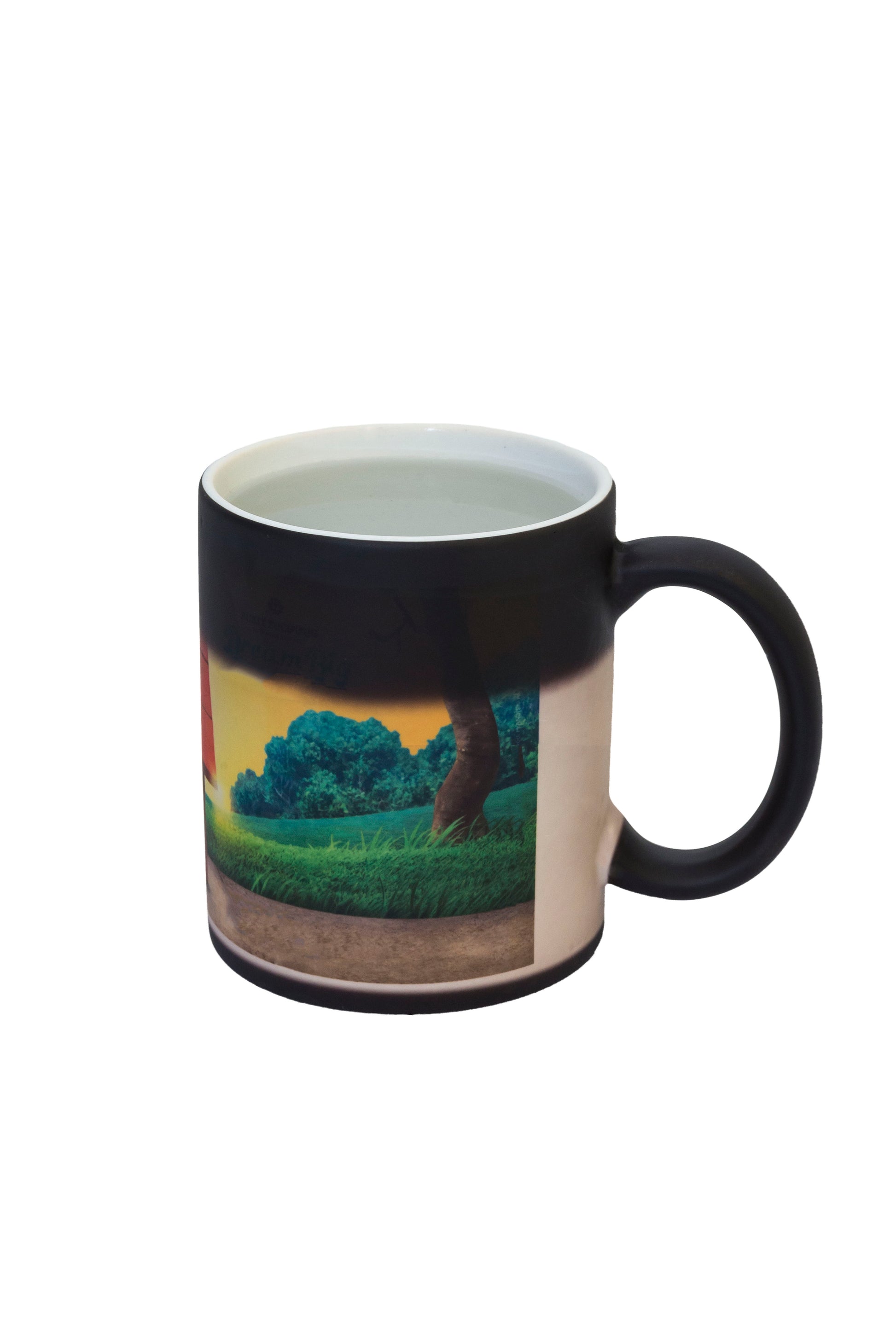 Personalized color changing mug with a custom design option