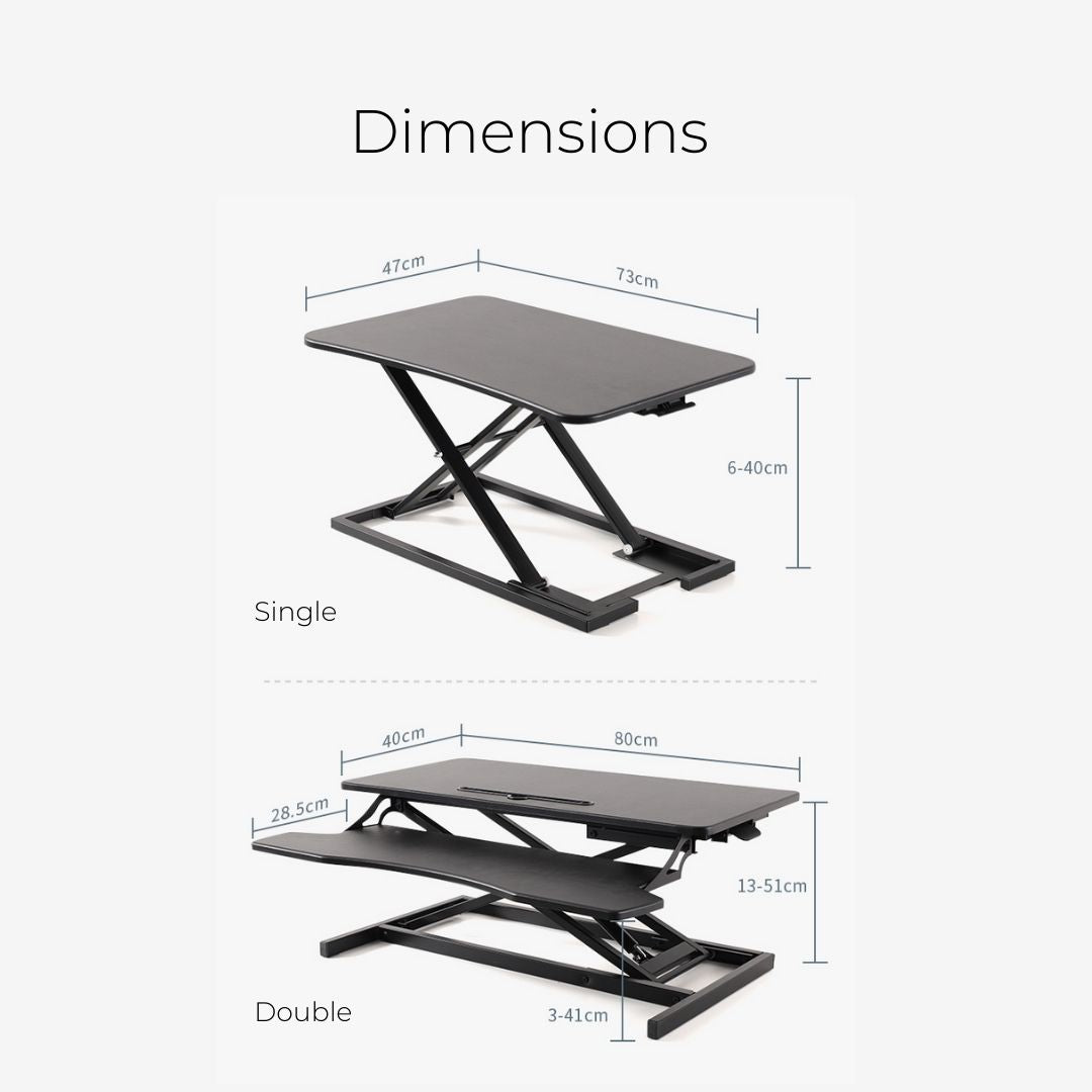 Ergonomic Height Adjustable Desk Converter