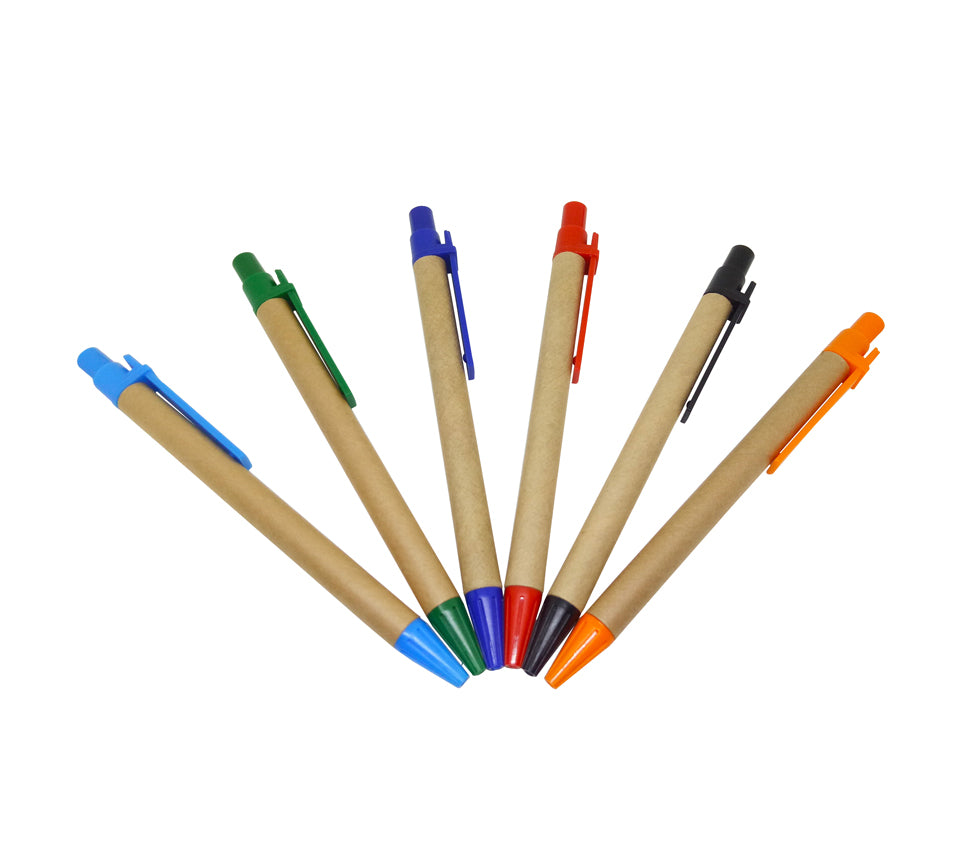 Recycle Pen with Coloured Clip