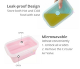 Afia Microwave Safe Collapsible Silicone Lunch Box